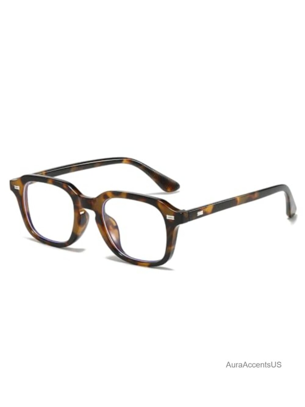 Retro Square Blue Light Blocking Glasses Vintage Eyeglasses Computer